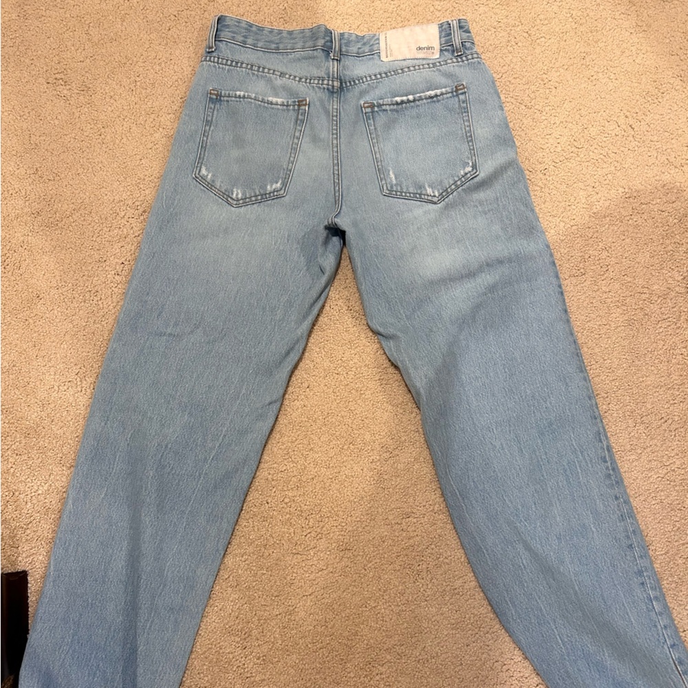 Bershka Light Blue Boyfriend Jeans